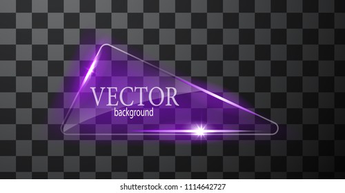 Vector abstract neon triangle