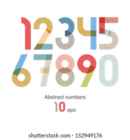 Vector abstract number set ( 10eps )