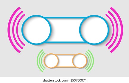 vector abstract object for any text