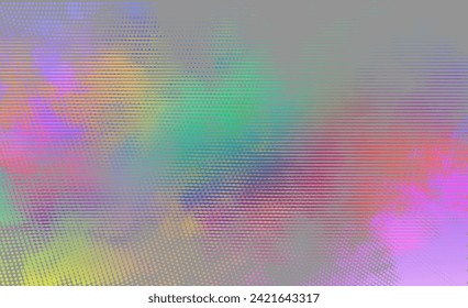 Vector abstract opalescent halftone background with neon pink,  90s style. Soft gradients and pastel tones create a vibrant, modern look. iridescent cyberpunk nostalgic texture.