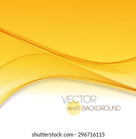  Vector Abstract  Orange curved lines background. Template brochure design. 