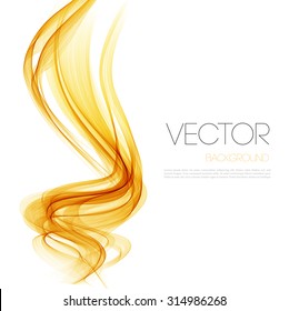  Vector Abstract  Orange curved lines background. Template brochure design. 