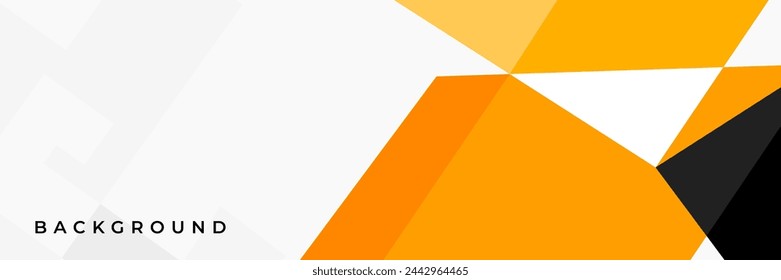 Vector abstract orange geometric design banner web template. vector illustration for business and financial.