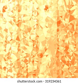 Vector Abstract Orange Polygonal Background. Abstract Polygonal Pattern