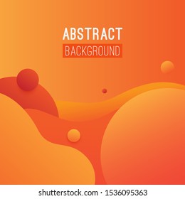 Vector abstract orange shape background design vector