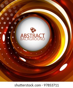 Vector abstract orange swirl wave background