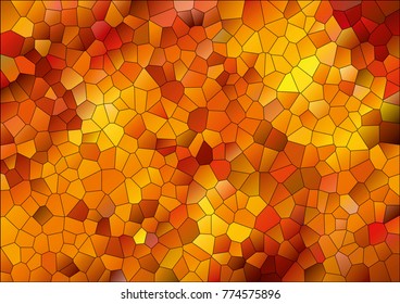 Vector - Abstract orange, yellow geometric gradient background, vector from polygons, triangle, vector illustration, vector pattern, triangular template