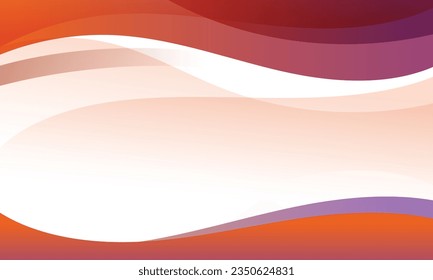 Plantilla de marco de curva organe abstracta del vector.
