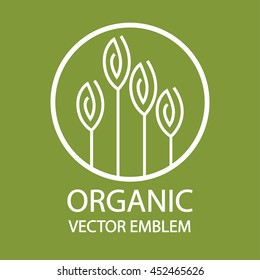 Vector abstract organic emblem
