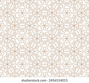 Vector abstract oriental pattern. Line with Arabic ornaments. Patterns, backgrounds and wallpapers for your design. Textile ornament. Vector illustration.