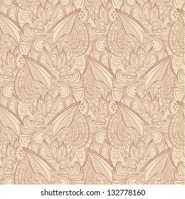 Vector abstract oriental seamless pattern. Design template