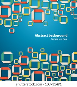 vector abstract origami background