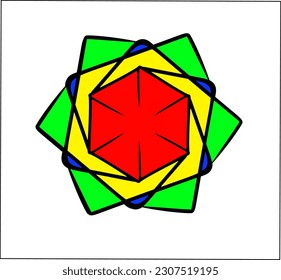 icono del logotipo de ornamento abstracto vectorial. Elegante símbolo de logotipo vectorial de ornamento premium.