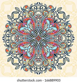 vector abstract ornamental circle