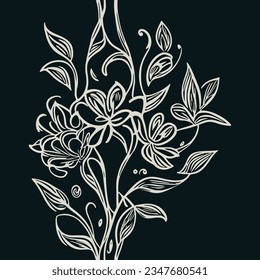 vector abstract ornamental floral background