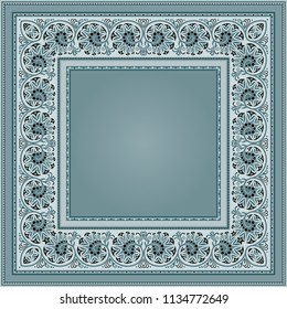Vector abstract ornamental nature ethnic color border