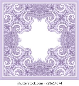 Vector abstract ornamental nature ethnic frame