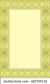 Vector abstract ornamental vintage frame