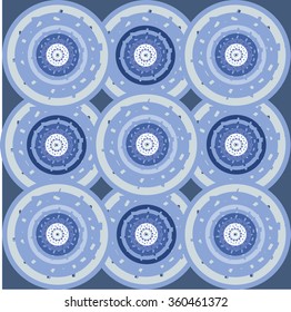 Vector  abstract ornaments embroidery. Can be used for wallpaper, damask fabric, pattern fills, web page background, surface textures