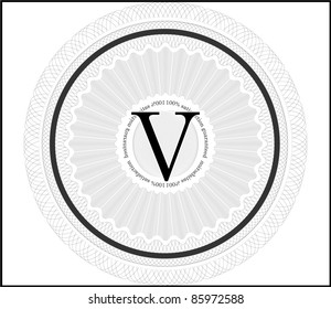 vector abstract ornate seal (you can put your text)