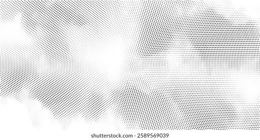 Vector Abstract overlay. Grunge halftone black dost texture background.