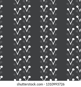 Vector Abstract Oxalis Stamen vertical stripes seamless pattern background. Perfect for fabric, scrapbooking and wallpaper projects.