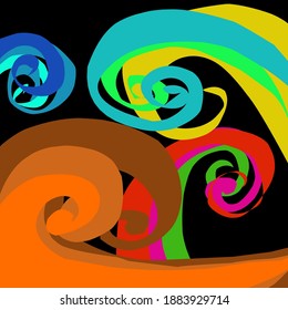 Vector abstract paint color design background illustration Logo ,Perfect For Business Brochures etc