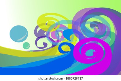 Ilustración de fondo de diseño de color de pintura abstracta vectorial Logotipo, Perfecto para folletos empresariales, etc