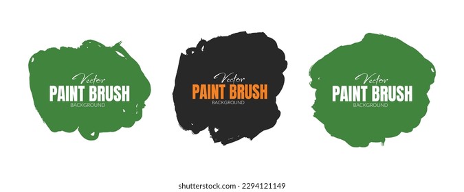 vector abstract paint green and dark grey brush stroke design vector file svg