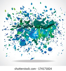 Vector abstract paint splash background
