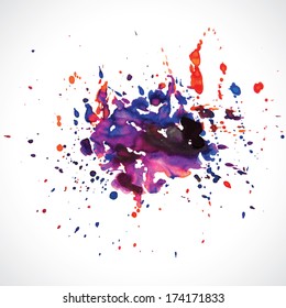 Vector abstract paint splash background