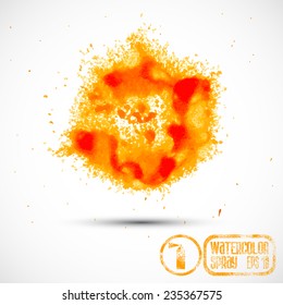 Vector abstract paint spray