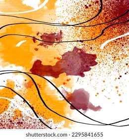 vector abstract painted watercolor background 