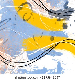 vector abstract painted watercolor background 