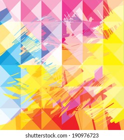 vector abstract painting mosaic