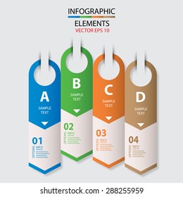 vector abstract paper info graphics, can be used for work flow layout, diagram, number options, web design