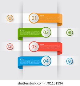 vector abstract  paper infographic elements.Business infographics.