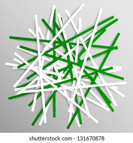 Vector abstract paper lanes background