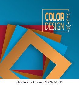 vector abstract paper square shapes background