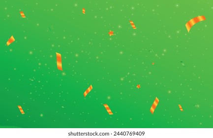 Vector de confeti de fiesta abstracto y estrellas de fondo de patrón sin fisuras.