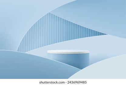 Vector abstracto pastel azul