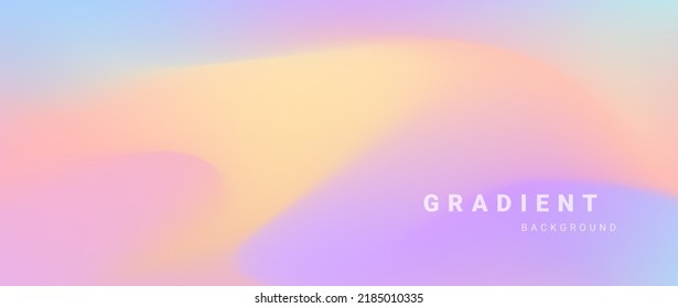 Vector abstract pastel gradient background.