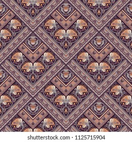 Vector abstract patch pattern. Mosaic background