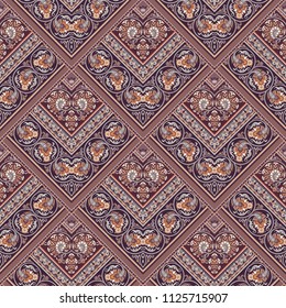Vector abstract patch pattern. Mosaic background