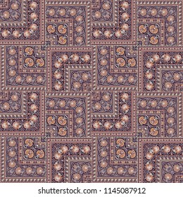 Vector abstract patch pattern. Mosaic background