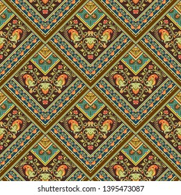 Vector abstract patch pattern. Mosaic background