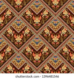 Vector abstract patch pattern. Mosaic background