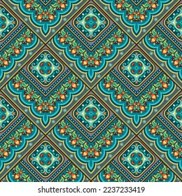 Vector abstract patch pattern. Mosaic tile background