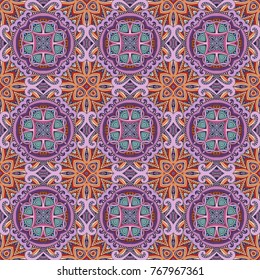 Vector abstract patch pattern. Mosaic background