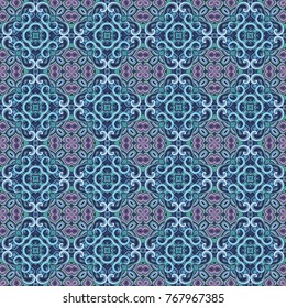 Vector abstract patch pattern. Mosaic background